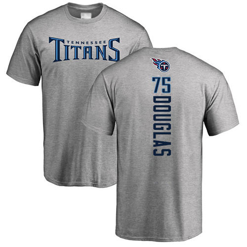 Tennessee Titans Men Ash Jamil Douglas Backer NFL Football #75 T Shirt->tennessee titans->NFL Jersey
